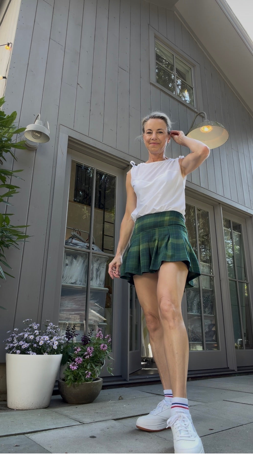 EVONNE SKIRT in Italian Plaid