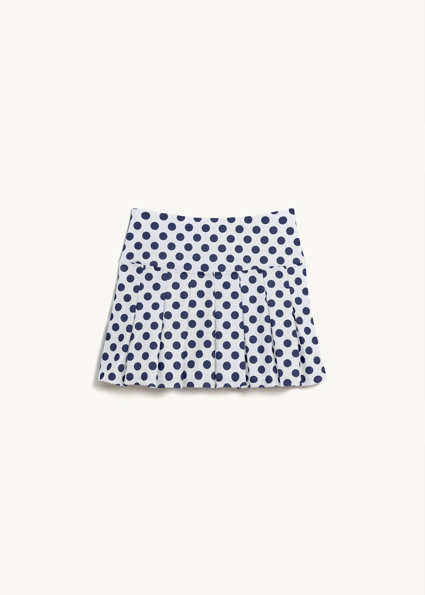 EVONNE SPORT SKIRT White & Navy Dot