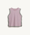 Hana in Lunar Lilac & Olive Trim