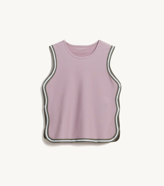 HANA TANK Lunar Lilac & Olive Trim