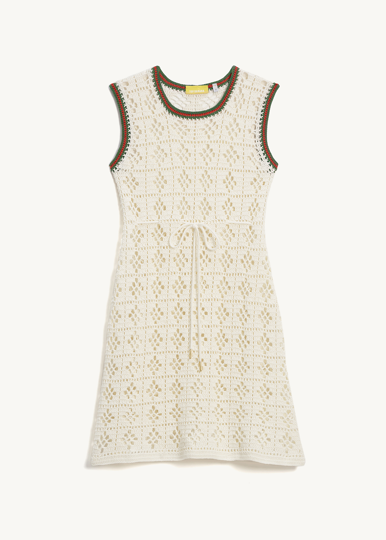 CHARLENE CROCHET TENNIS DRESS- Italian color