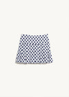 EVONNE SPORT SKIRT White & Navy Dot