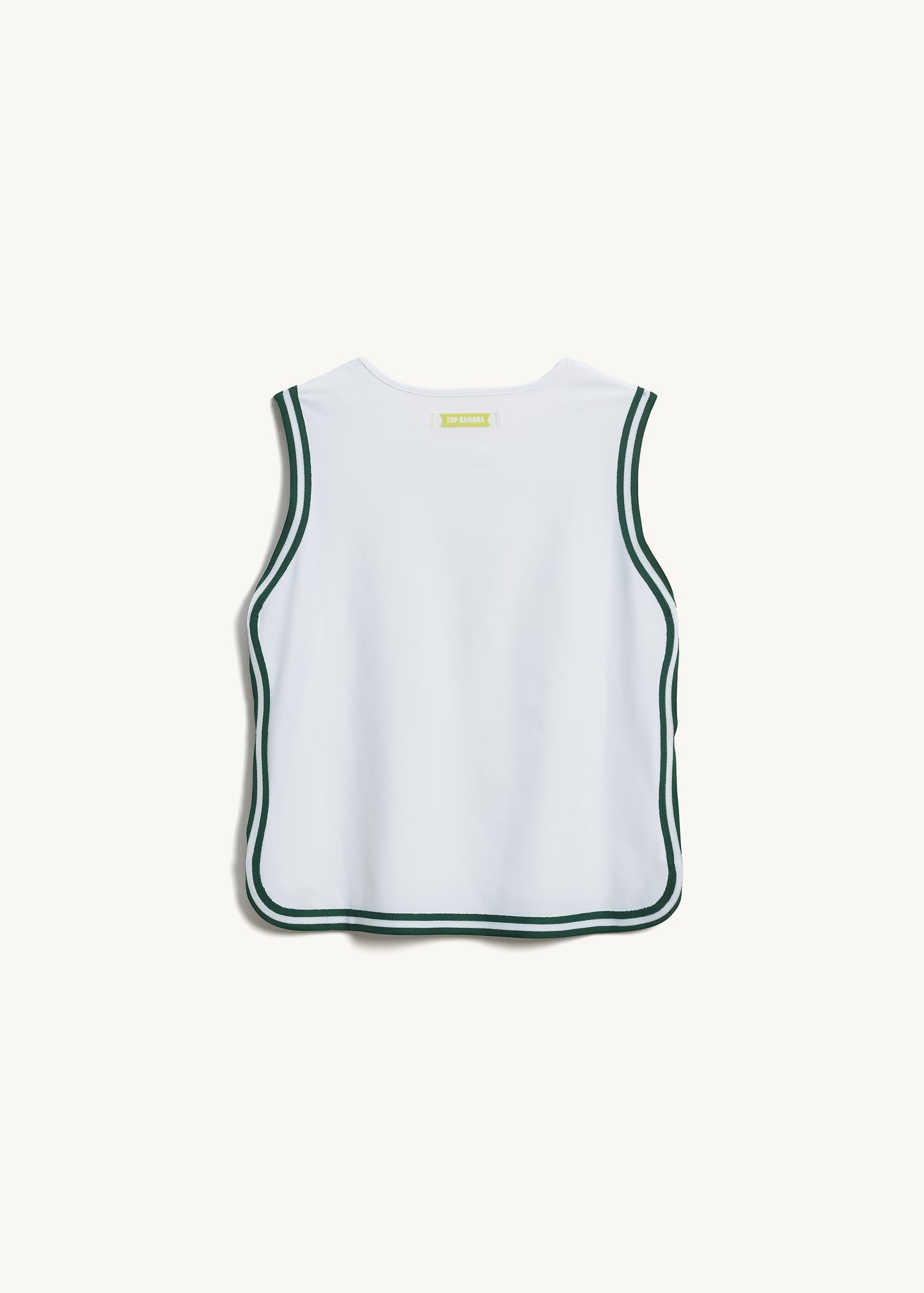 HANA TANK Club White & Green Grass Trim