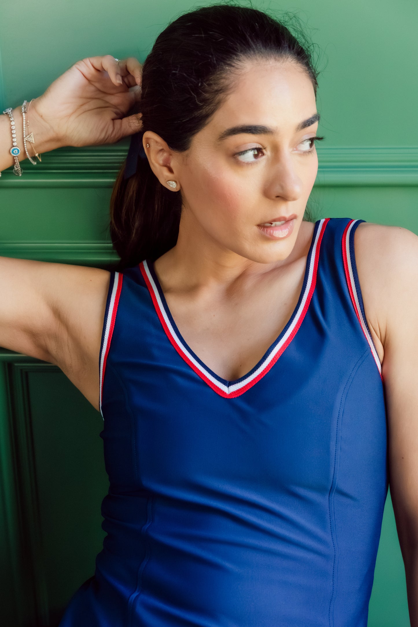 Frankie in Classic Navy